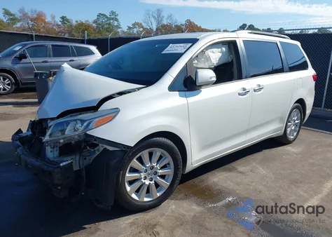 2015 Toyota Sienna Limited Premium 7 Passenger z USA, uszkodzony, nr VIN 5TDYK3DC2FS556173